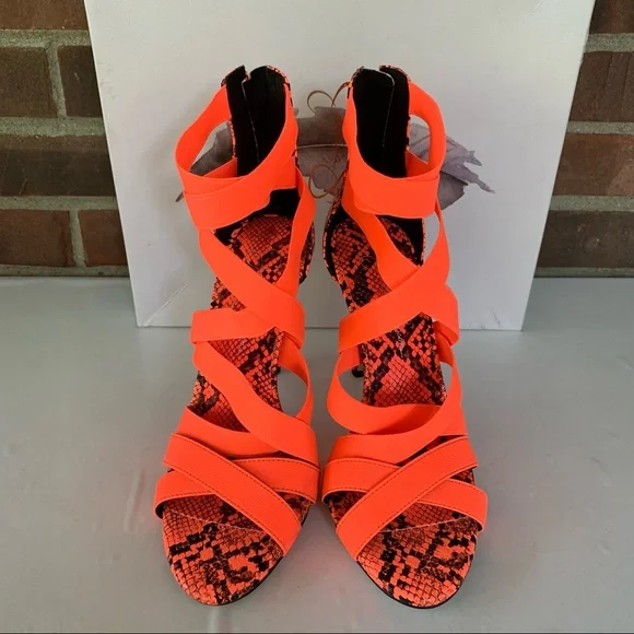 Jessica Simpson Women’s Jyra Pink High Heel Evening Cage Sandals US 8.5 M MINT - Picture 2 of 9